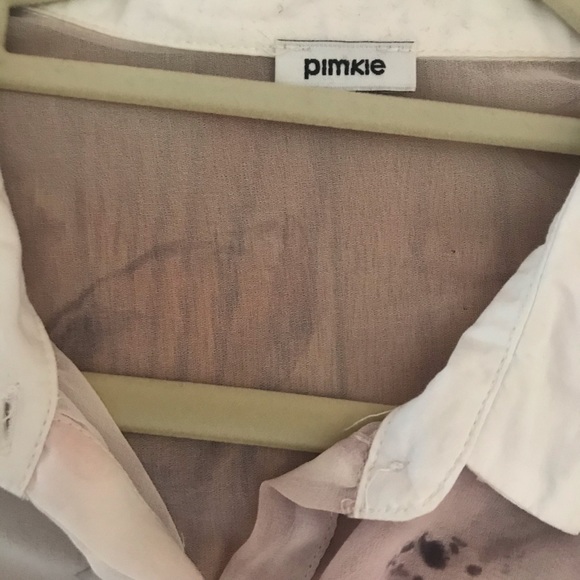 Pimkie floral sheer top sz M - Picture 3 of 3